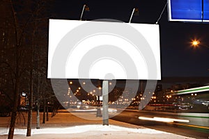 Blank sign at bus stop