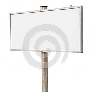 Blank sign isolated on white