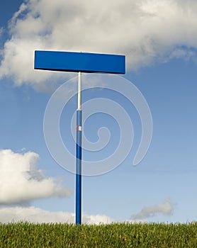 Blank Sign Post