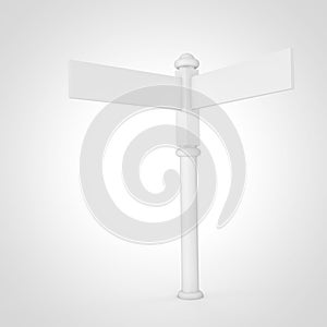 Blank Sign Post