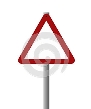 Blank sign - triangular