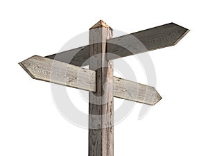 Blank signpost