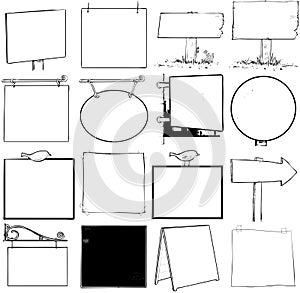 Blank signs