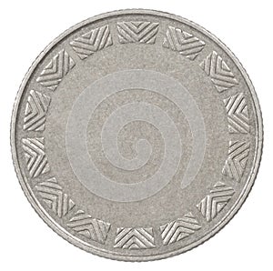 Blank silver coin