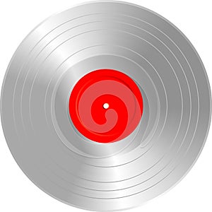 Blank silver LP