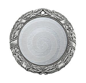 Blank silver medal