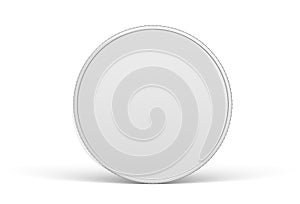 Blank silver medal or coin mockup for your design