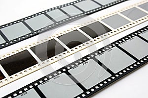 Blank Slide Film Strips with Empty Frames