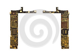 Blank Smart Phone Circuit Board Isolate