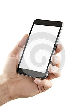 Blank smart phone with clipping path