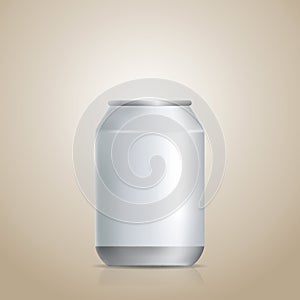 blank soda can. Vector illustration decorative design