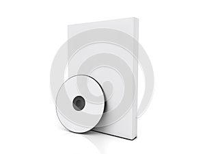 Blank software box with cd