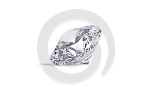 Blank sparkle diamond jewel mockup lying, front view photo