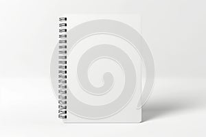 Blank Spiral Notebook with Shadow