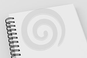Blank spiral notepad