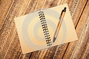 Blank spiral notepad