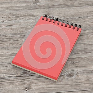 Blank spiral notepad