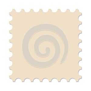 Blank square postage stamp
