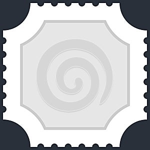 Blank Square Postage Stamp