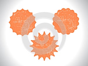 Blank stamp grunge set of stamps with textures