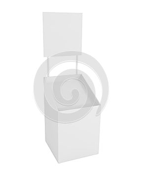 Blank Stand isolated on white