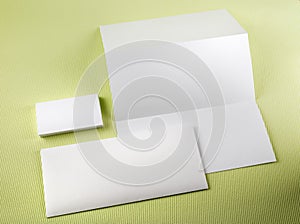 Blank stationery set