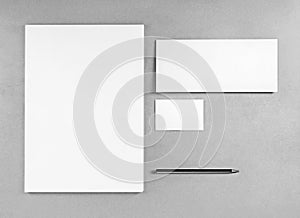 Blank stationery template