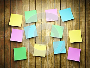 Blank sticky notes