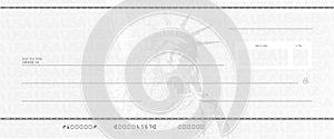 Blank stimulus check template photo