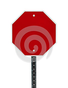 Blank Stop Sign