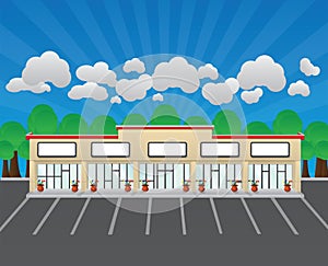 Blank Strip Mall