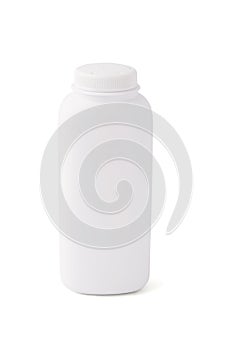 Blank talcum powder container photo