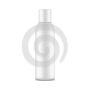 Blank tall cosmetic bottle mockup