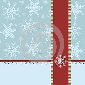 Blank template for Christmas greetings card