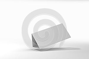 Blank Tent Calendar 3D Rendering