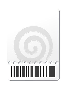 Blank ticket template. Concert ticket, lottery coupons. Vector coupon - stock vector