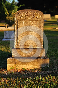 Blank tombstone photo