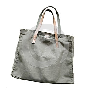 Blank Tote Canvas Bag Mockup.