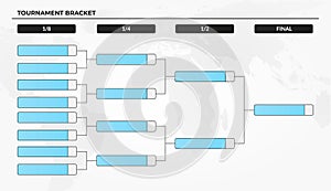 Blank tournament bracket template for world cup competitions photo