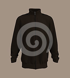 Blank tracksuit top mockup, 3d illustration, 3d rendering