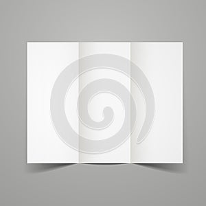 Blank tri-fold brochure design