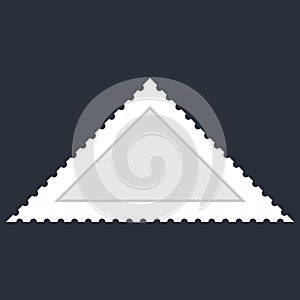 Blank Triangle Postage Stamp Vector illustration