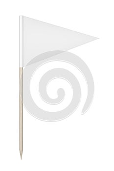 Blank triangle toothpick flag