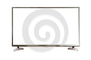 Blank TV screen with clipping path photo