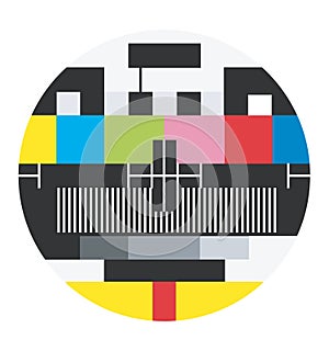 Blank TV signal