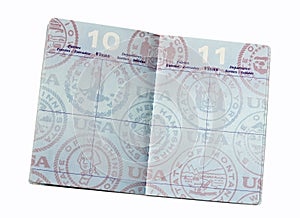 Blank U.S. passport page