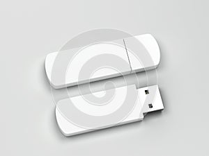 Blank usb flash drive mockup