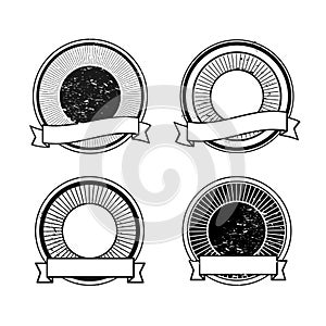 Blank vector badge icons