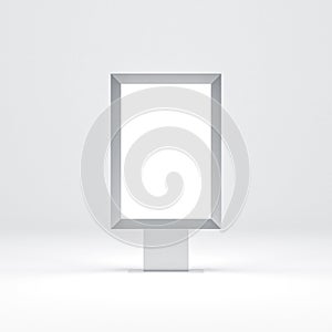 Blank Vertical Billboard Lightbox Mockup, advertising stand