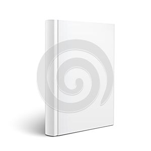 Blank vertical book template.